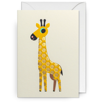 Tall Giraffe Greeting Card | Ingela P Arrhenius